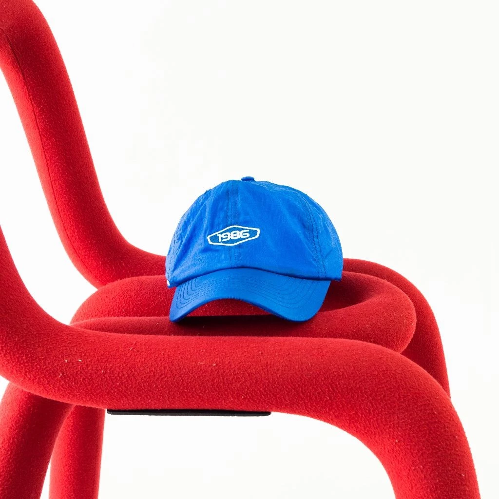 1986 Retro Nylon Caps - Topi Neo Tokyo Japan Blue Hat Nilon Vintage Outdoor
