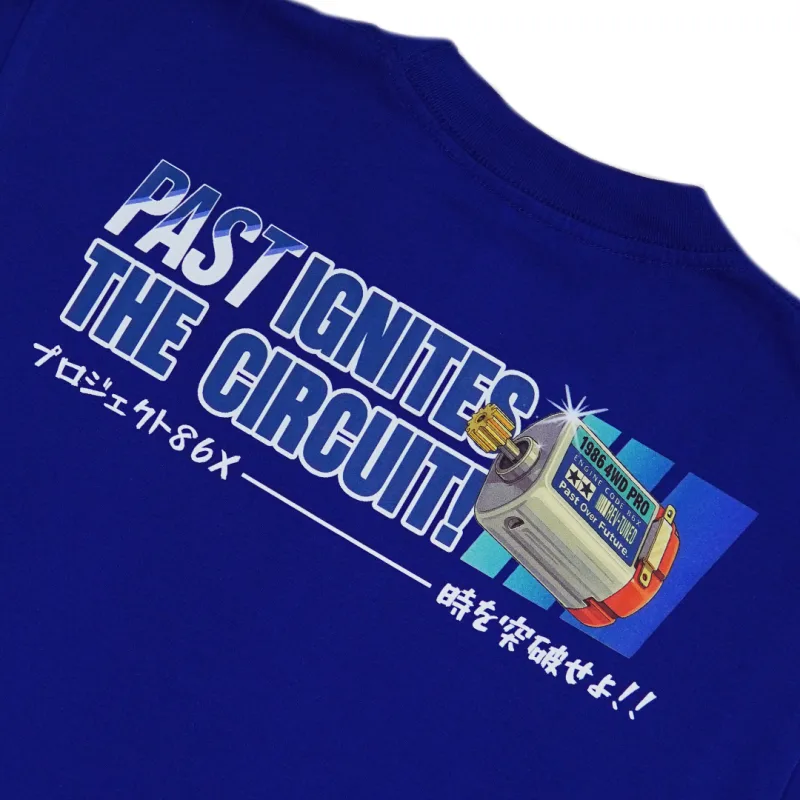 CLUB of 1986 16s T-SHIRT MINI 4WD DYNAMO BLUE / Kaos Tamiya Mini 4WD Retro Vintage Cotton 24s