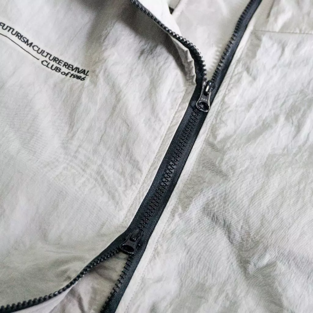 HIRUMA 1986 DUAL ZIPPER OVERSIZED NYLON JACKET / Jaket Nilon Retro Resleting Reversible
