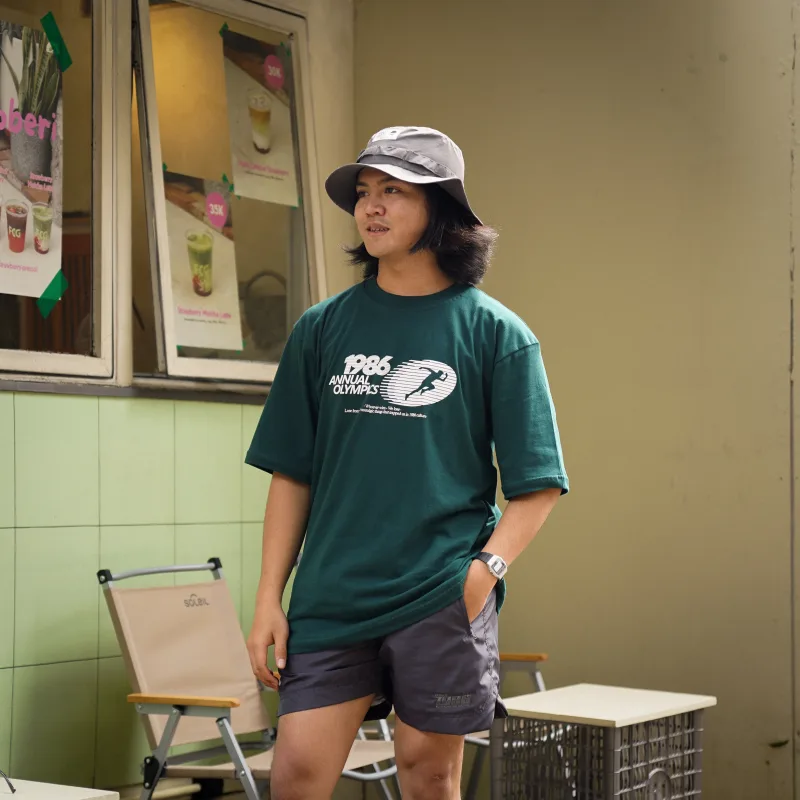 CLUB of 1986 OLYMPIC GREEN OVERSIZE TEES / Kaos Retro Vintage Trapped in 1986 Culture 24s