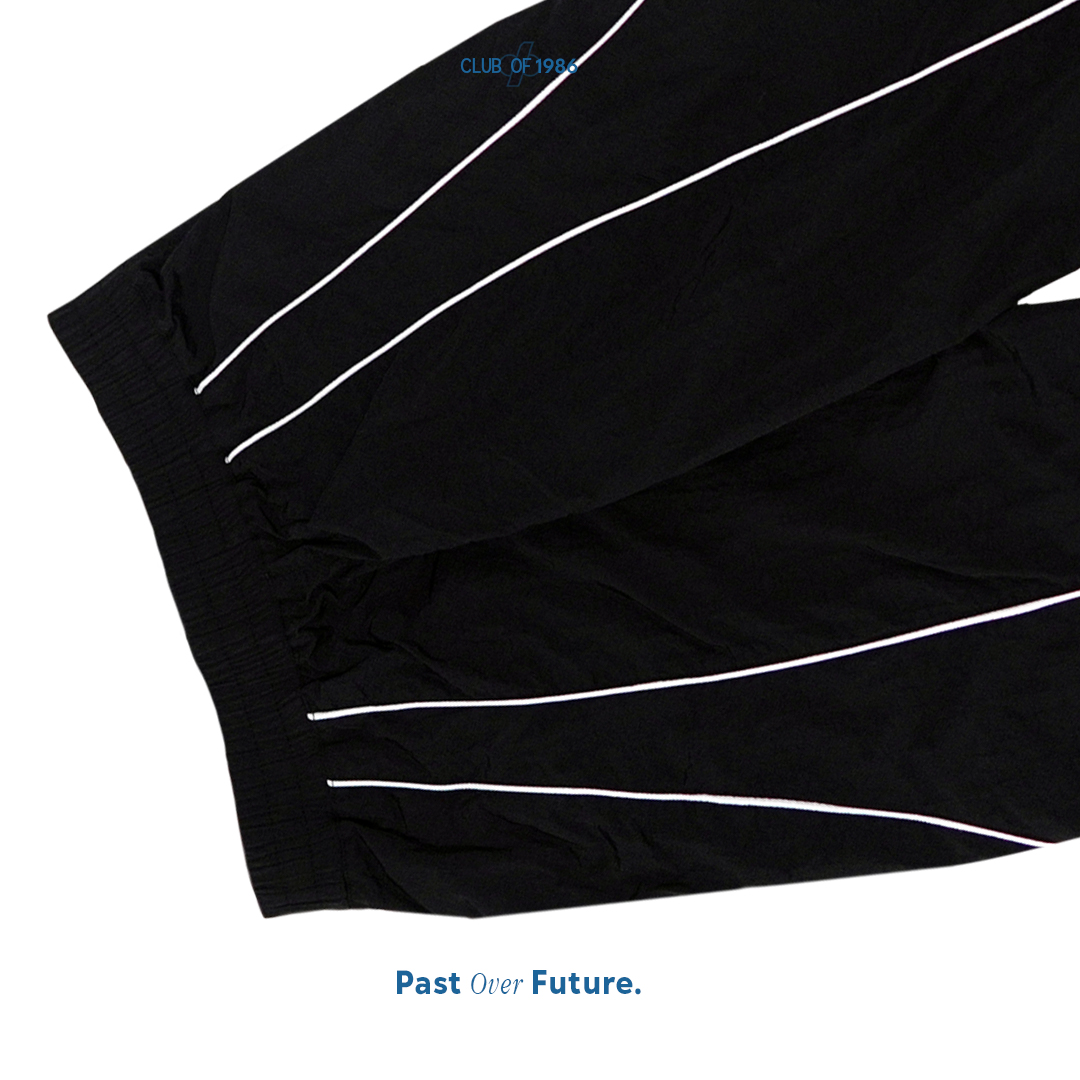 CLUB of 1986 KUROTSUKI TRACKPANTS TRAINING/ RETRO MONOCHROME TRACKSUIT NYLON WINDBREAKER