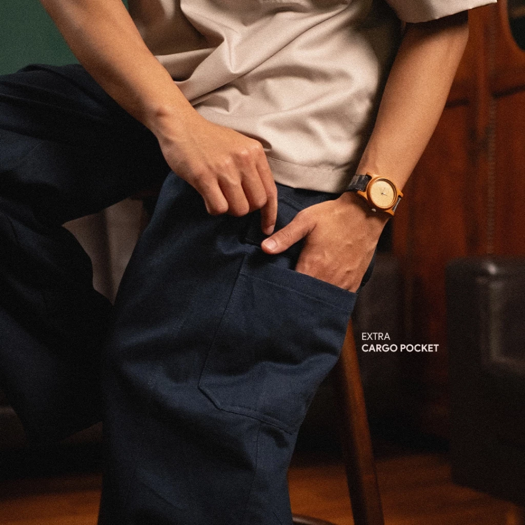 CLUB of 1986 AMETORA Celana Barrel Cargo Pants Baggy Cut Unisex Pria Wanita