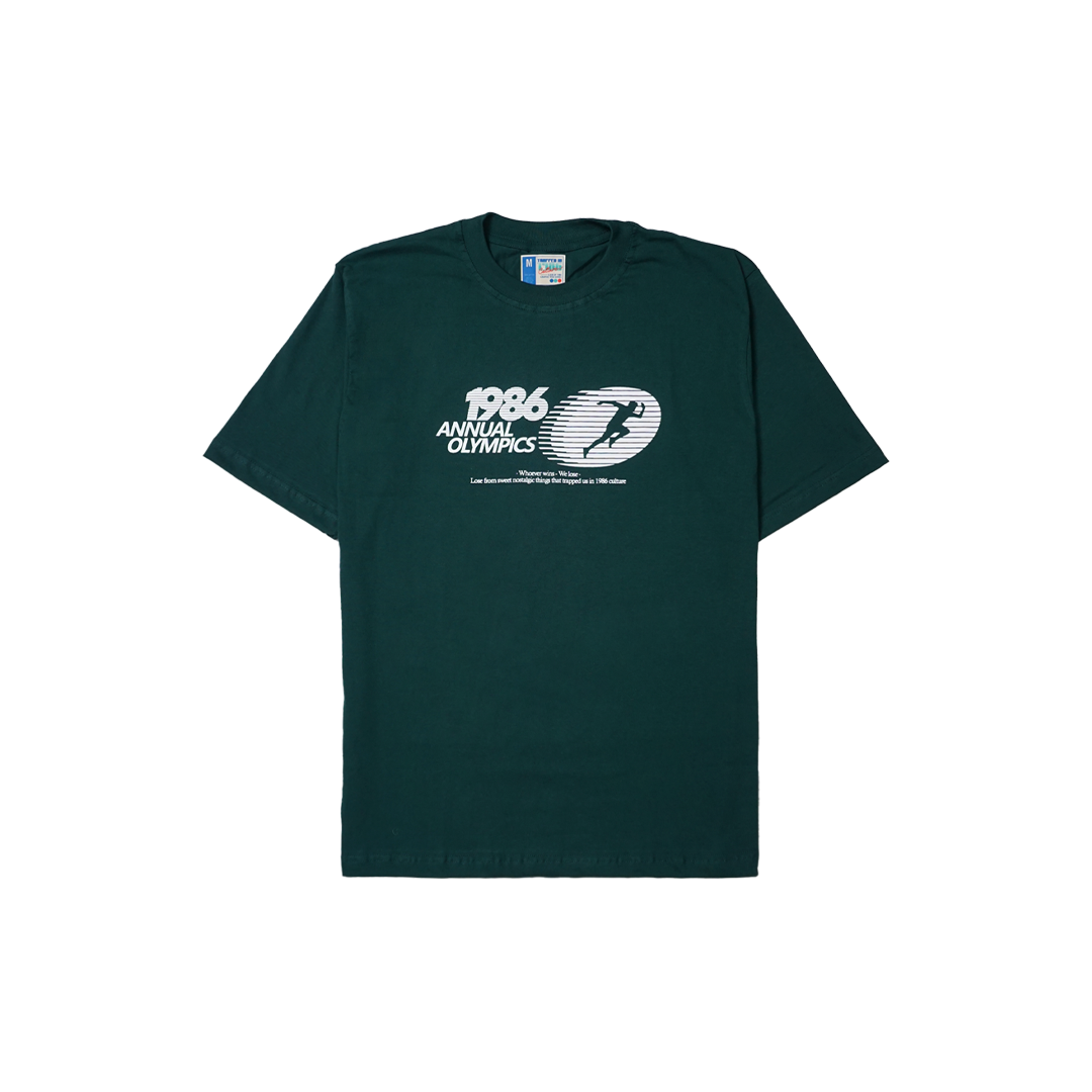 CLUB of 1986 OLYMPIC GREEN OVERSIZE TEES / Kaos Retro Vintage Trapped in 1986 Culture 24s