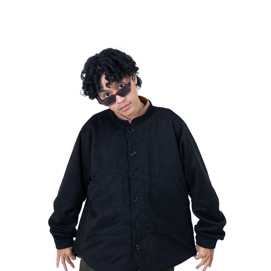 1986 VINTAGE SUEDE OUTER / CITY BOY JAPAN OVERSIZED SHIRT / Kemeja Jacket Suede