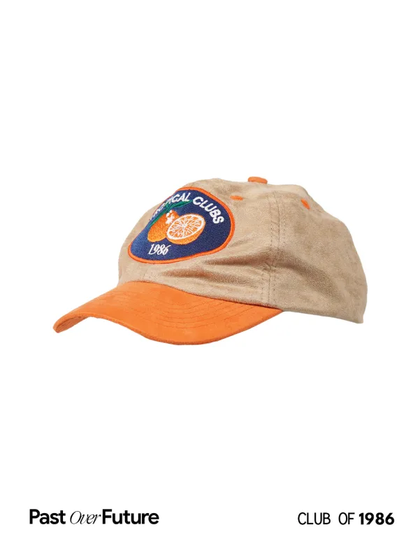 1986 Tropical Club Suede Cap - Topi Baseball Retro Classic Beludru Hat