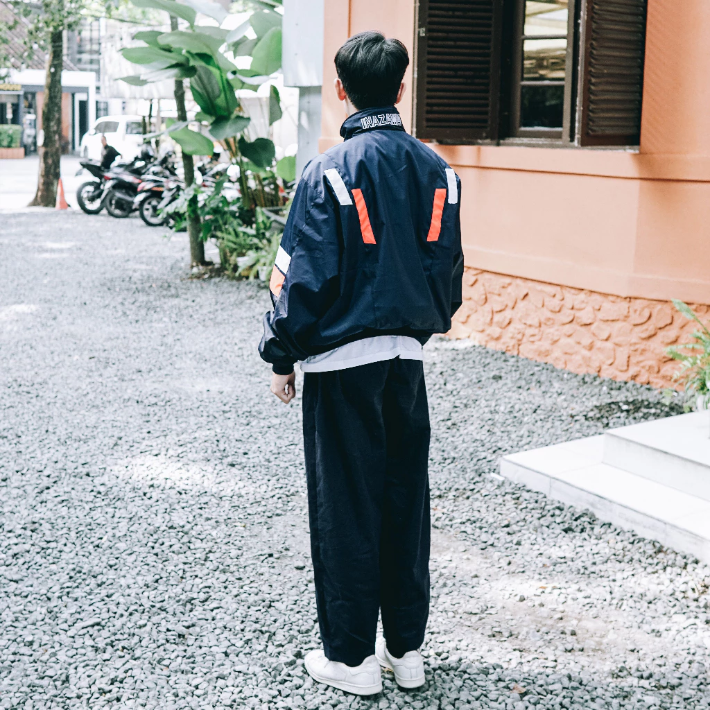 CLUB of 1986 Inazawa Retro Vintage Windbreaker Oversize Jacket