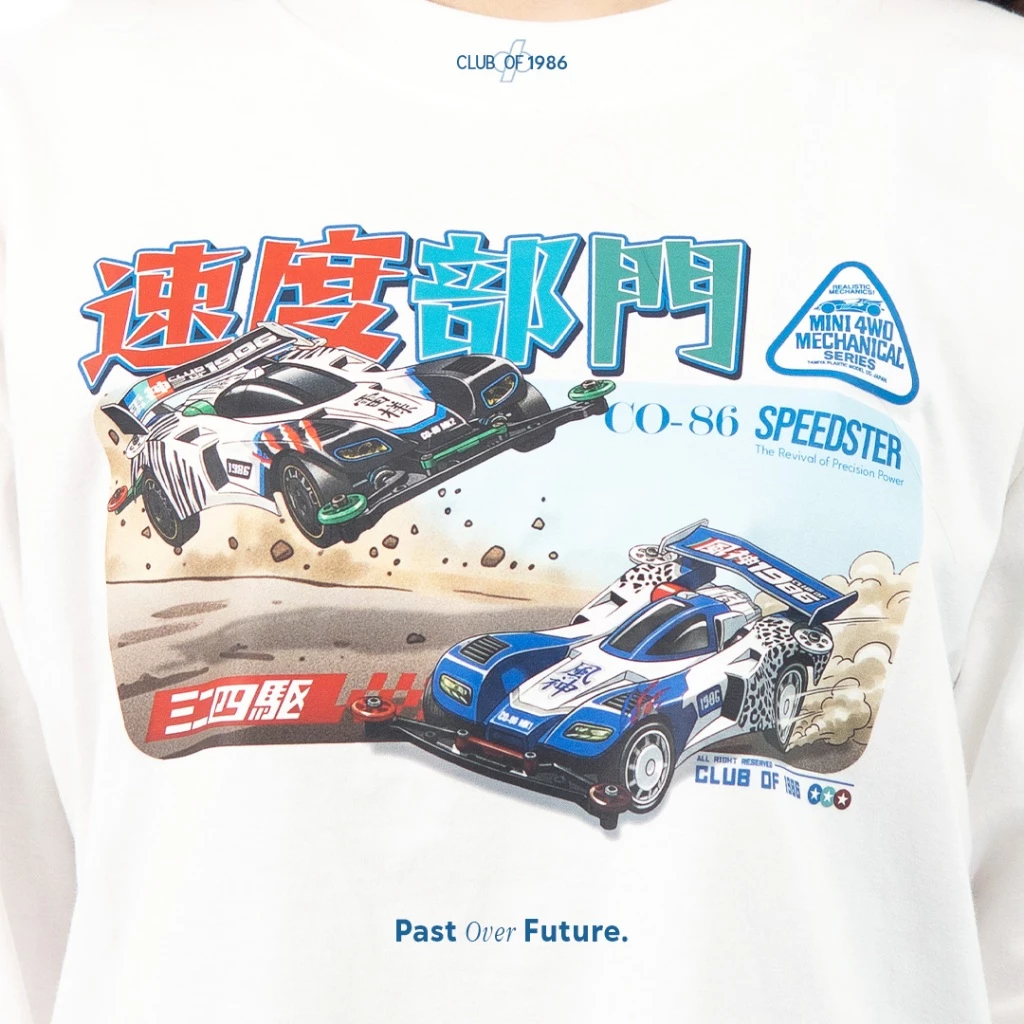 SEIBA TAMIYA CLUB OF 1986 LONG SLEEVE T-SHIRT / Kaos Retro Vintage Lengan Panjang Mini 4 WD