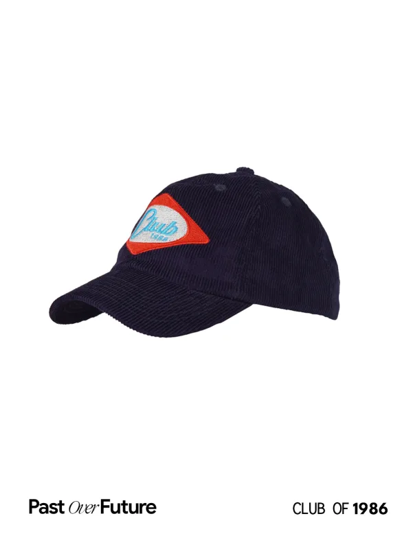 1986 Navy Corduroy Club Cap - Topi Baseball Retro Classic Korduroi Hat