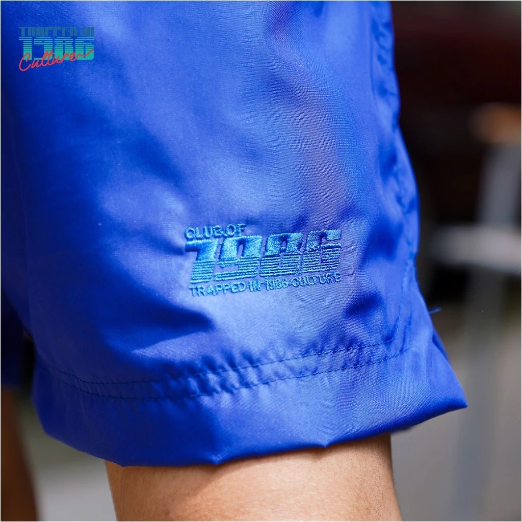 Royal Blue Retro Short Pants 1986 / Celana Pendek Board Short Vintage Biru