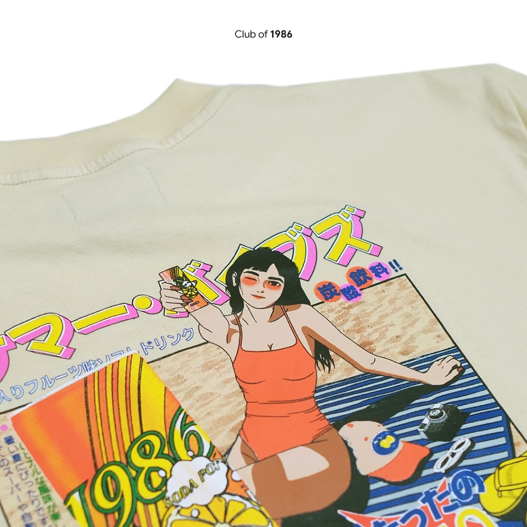 CLUB of 1986 20s BEACH GIRLS T-SHIRT / Kaos Beach Girls Retro Vintage Cotton 20s