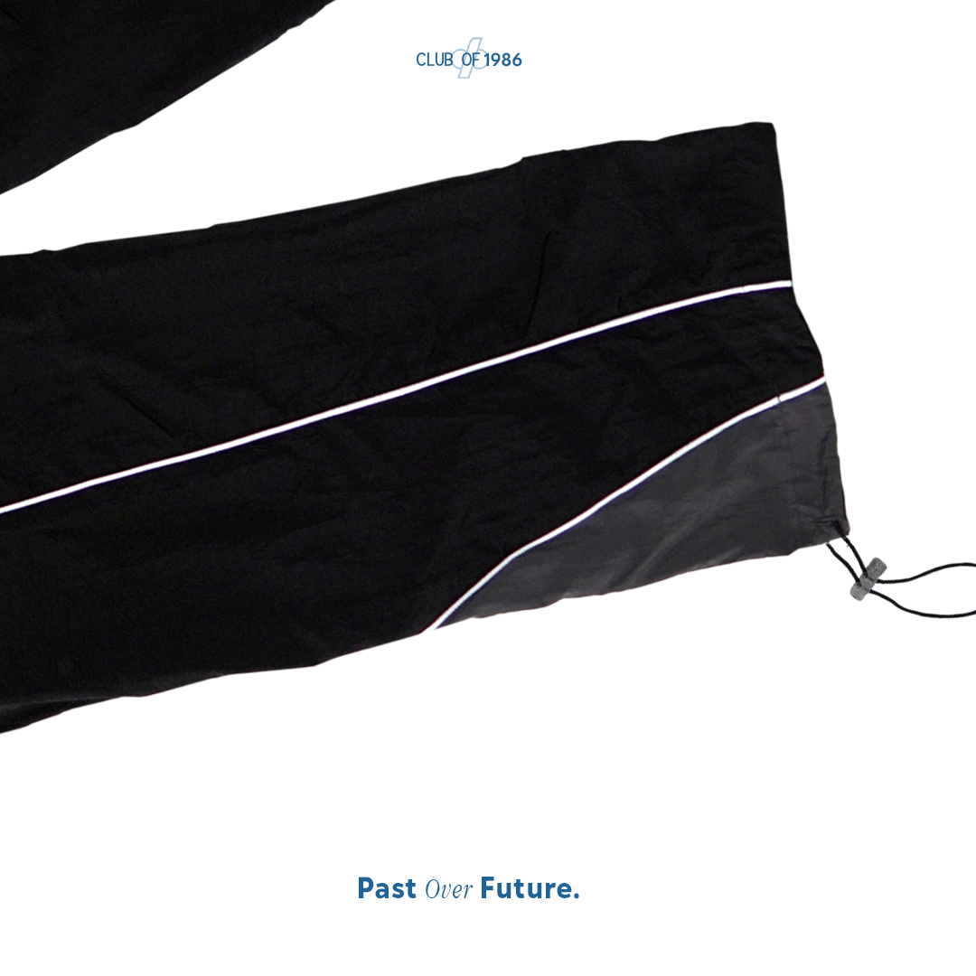 CLUB of 1986 KUROTSUKI TRACKPANTS TRAINING/ RETRO MONOCHROME TRACKSUIT NYLON WINDBREAKER