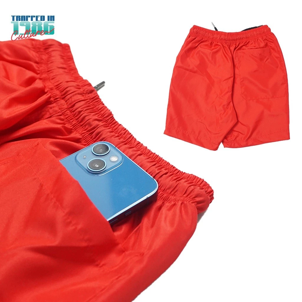 Cherry Red Retro Short Pants 1986 / Celana Pendek Board Short Vintage Merah