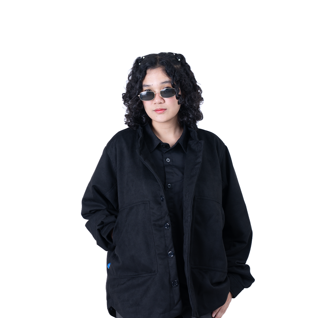 1986 VINTAGE SUEDE OUTER / CITY BOY JAPAN OVERSIZED SHIRT / Kemeja Jacket Suede