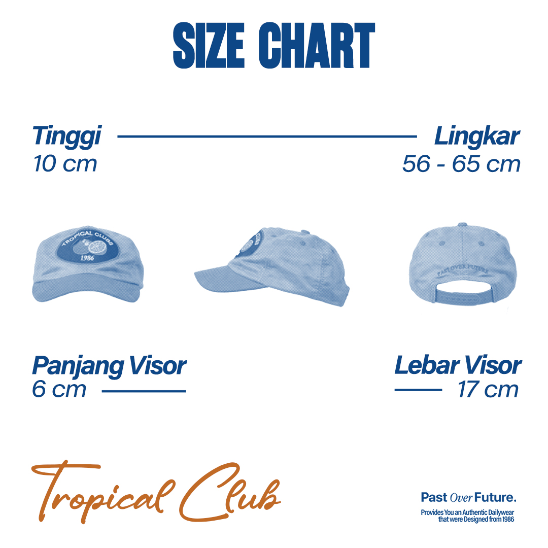 1986 Tropical Club Suede Cap - Topi Baseball Retro Classic Beludru Hat