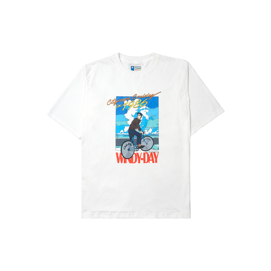 CLUB of 1986 CITYSCAPE WHITE JAPAN OVERSIZE TEES  / Kaos Retro Vintage Trapped in 1986 Culture 24s