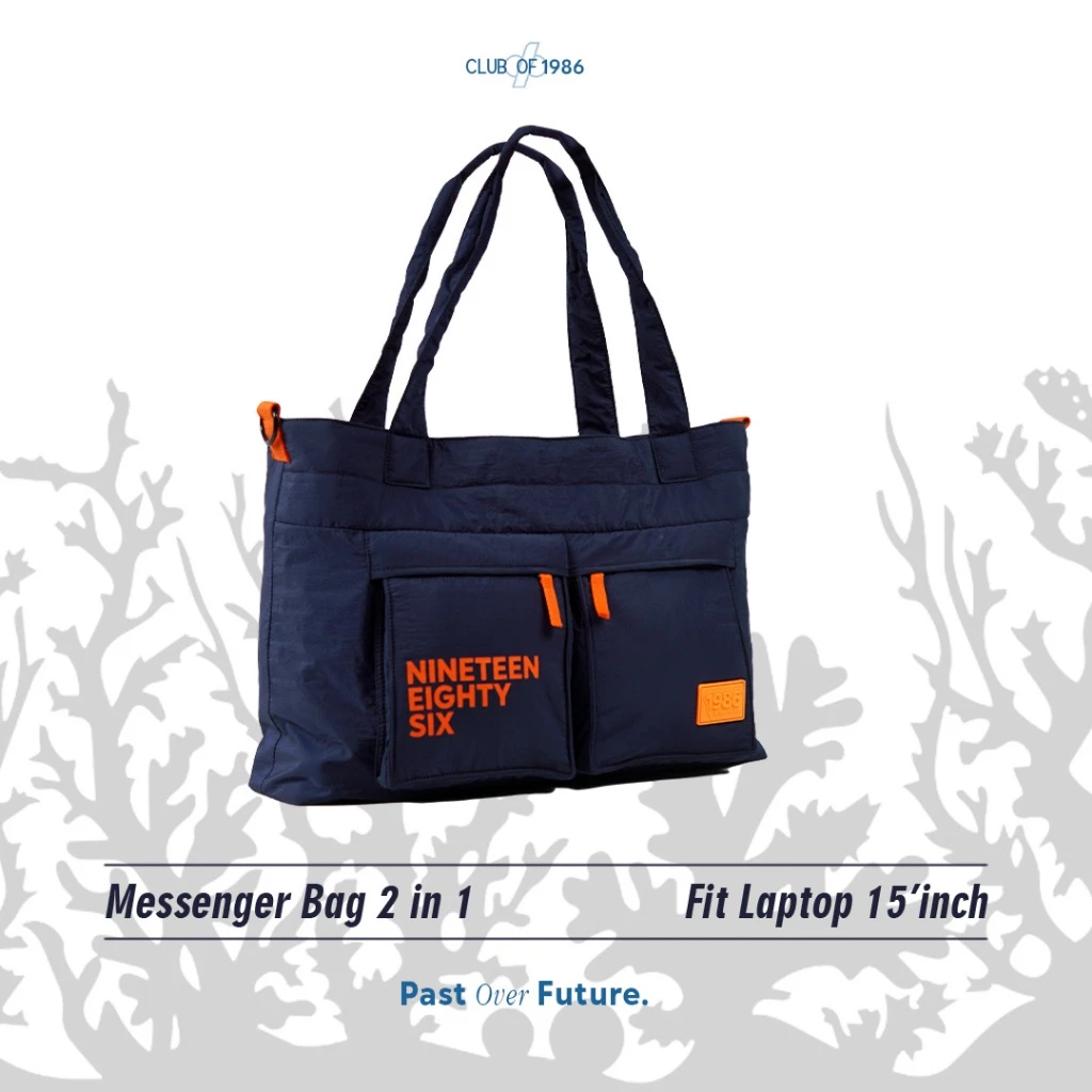 CLUB OF 1986 Shinkai Tas Selempang Laptop 15 Inch Pria Wanita - Water Resistant – Messenger Bag Slingbag Kerja