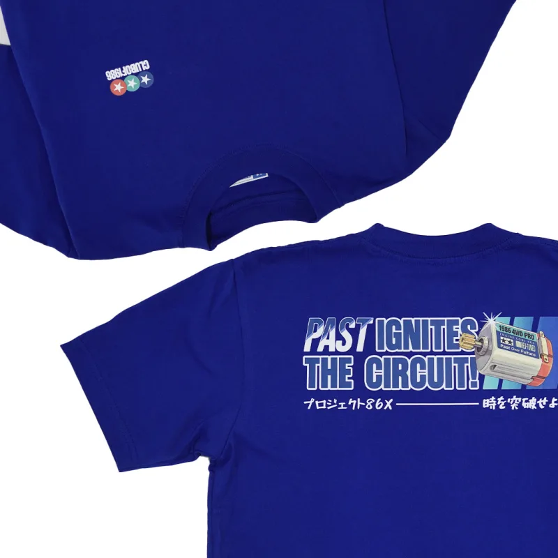 CLUB of 1986 16s T-SHIRT MINI 4WD DYNAMO BLUE / Kaos Tamiya Mini 4WD Retro Vintage Cotton 24s
