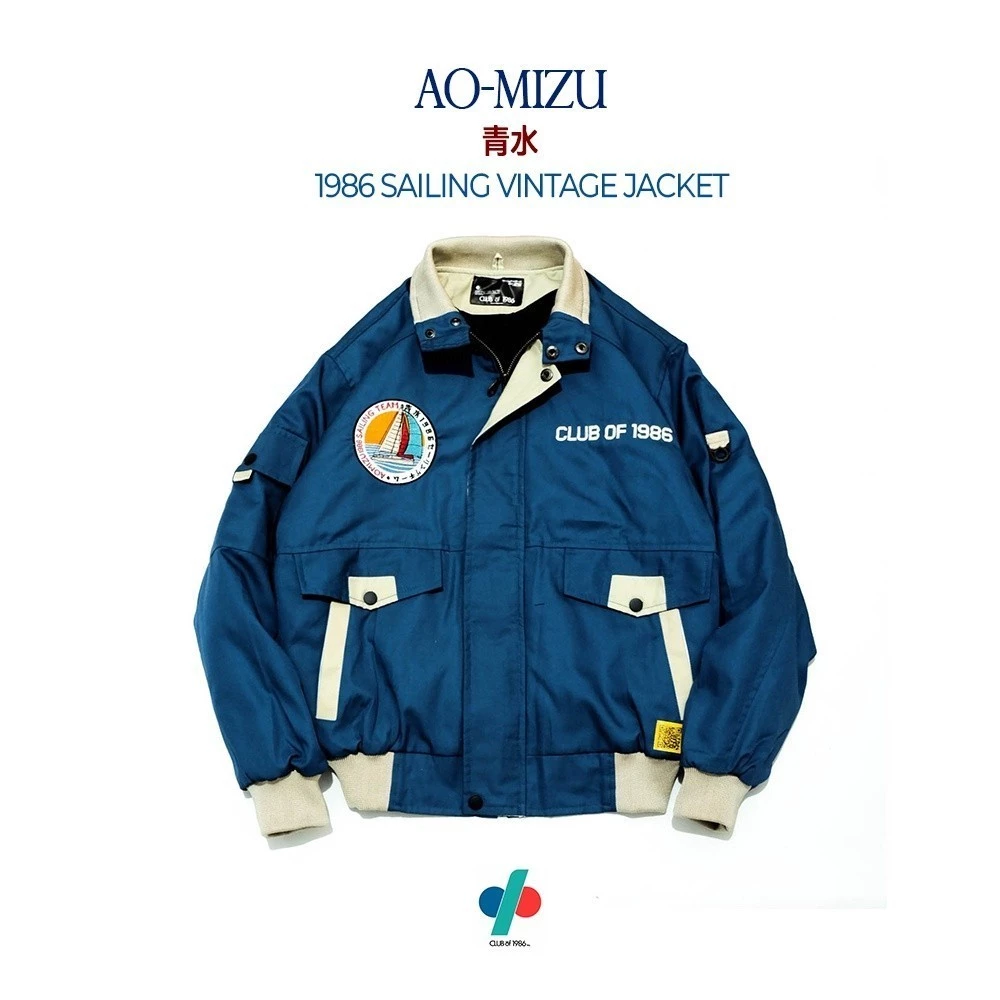 CLUB of 1986 Aomizu Sailing Vintage Oversize Jacket