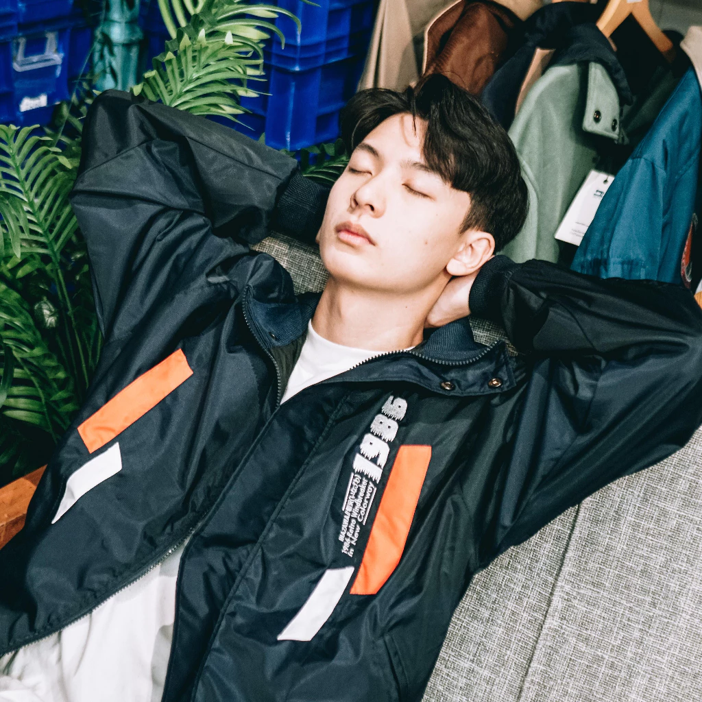 CLUB of 1986 Inazawa Retro Vintage Windbreaker Oversize Jacket